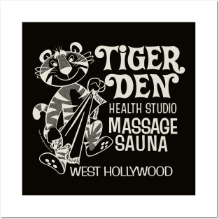 Tiger Den Massage Parlor Vintage Los Angeles Posters and Art